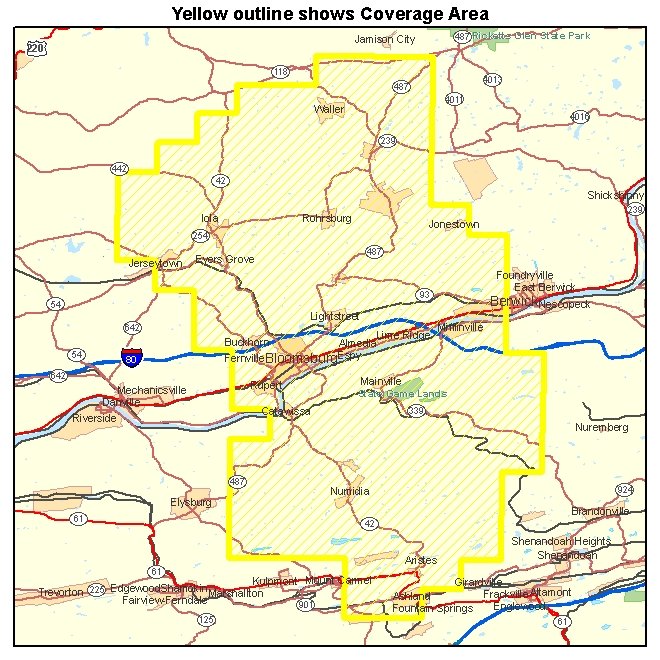 Columbia County PA Aerial Photography 2008 0.30 meter