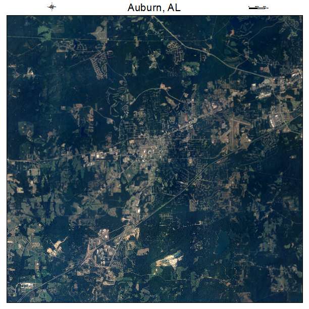 Auburn, AL air photo map