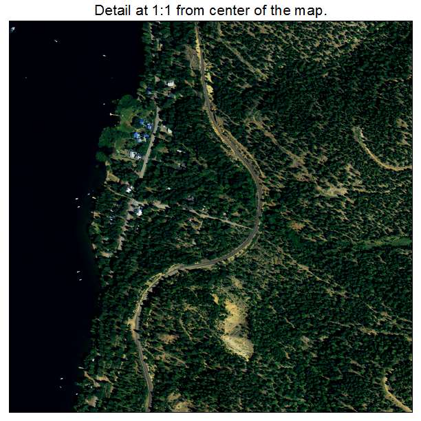 East Shore, California aerial imagery detail