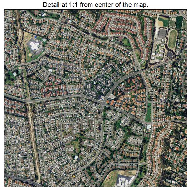 Encinitas, California aerial imagery detail