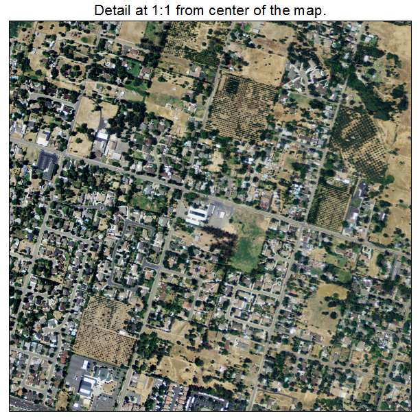 Aerial Photography Map of Orangevale, CA California