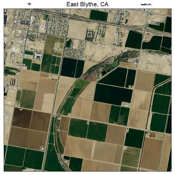 East Blythe, CA air photo map