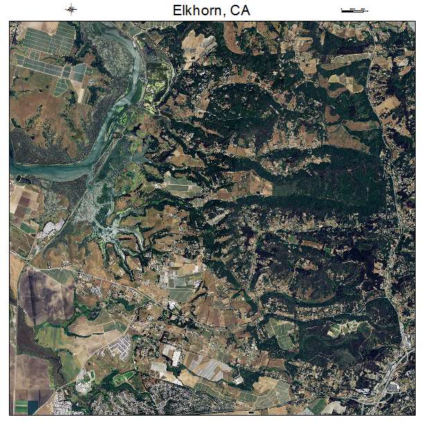 Elkhorn, CA air photo map