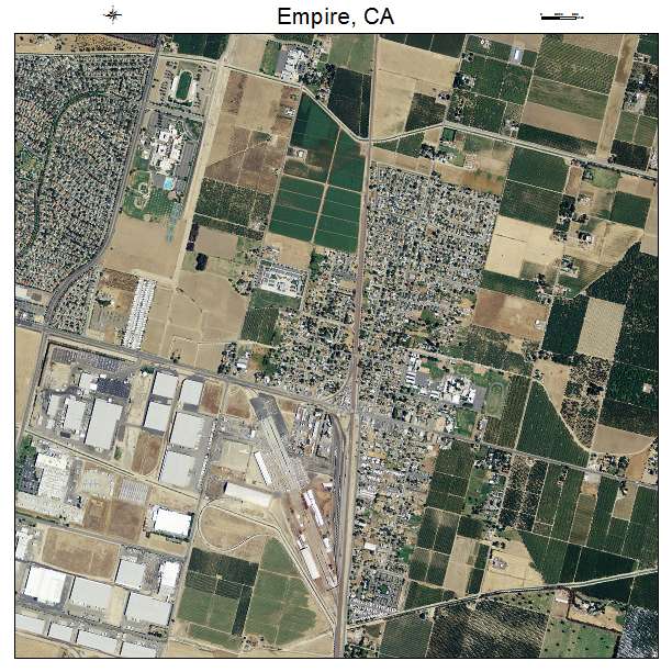 Empire, CA air photo map