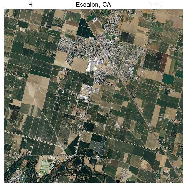 Escalon, CA air photo map