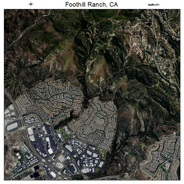 Foothill Ranch, CA air photo map