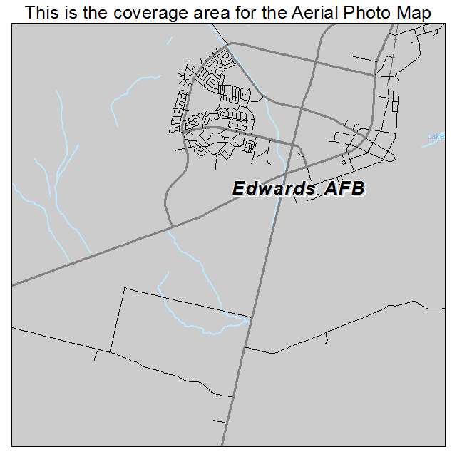 Edwards AFB, CA location map 