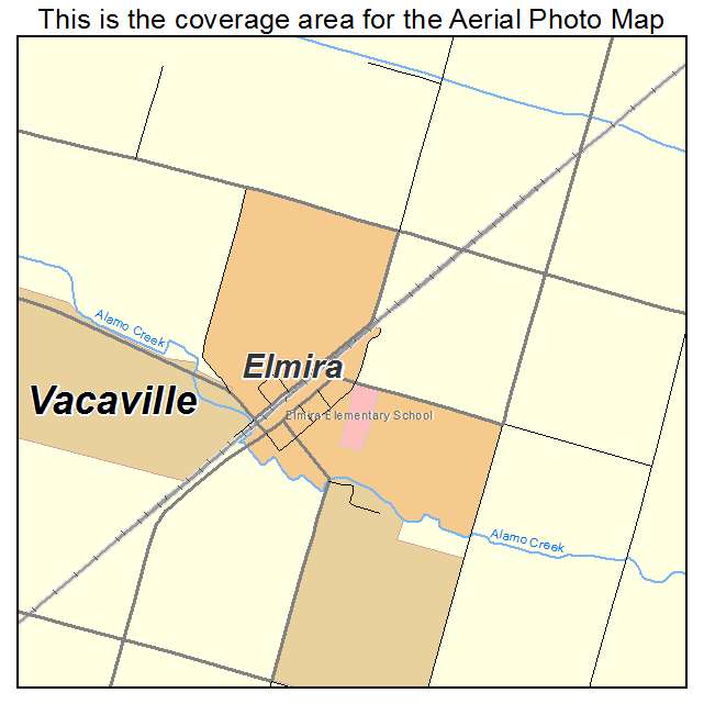 Elmira, CA location map 