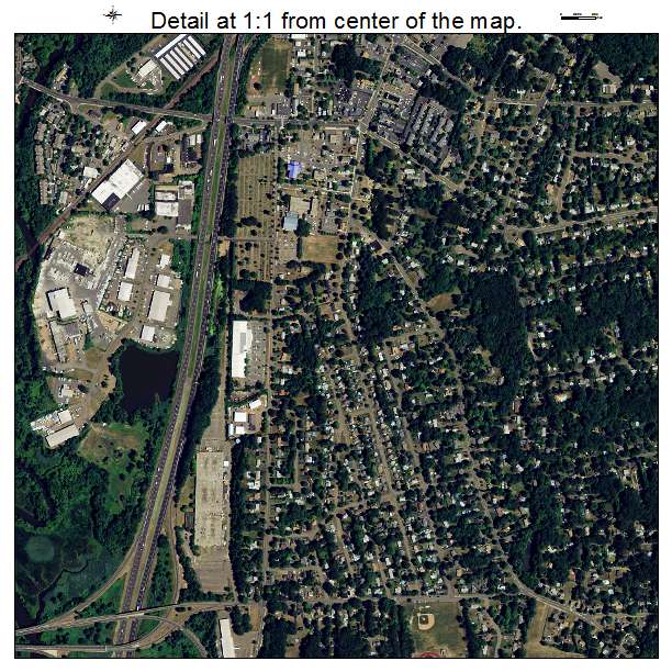 Aerial Photography Map of North Haven CT Connecticut