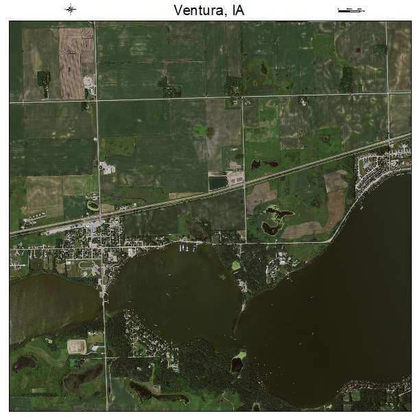 Kolonel schrijven Ronde Aerial Photography Map of Ventura, IA Iowa