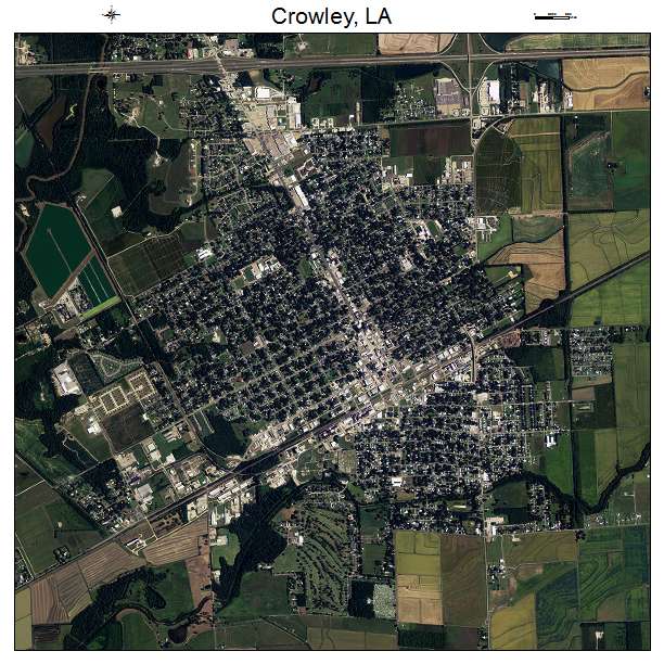 Aerial Photography Map Of Crowley La Louisiana