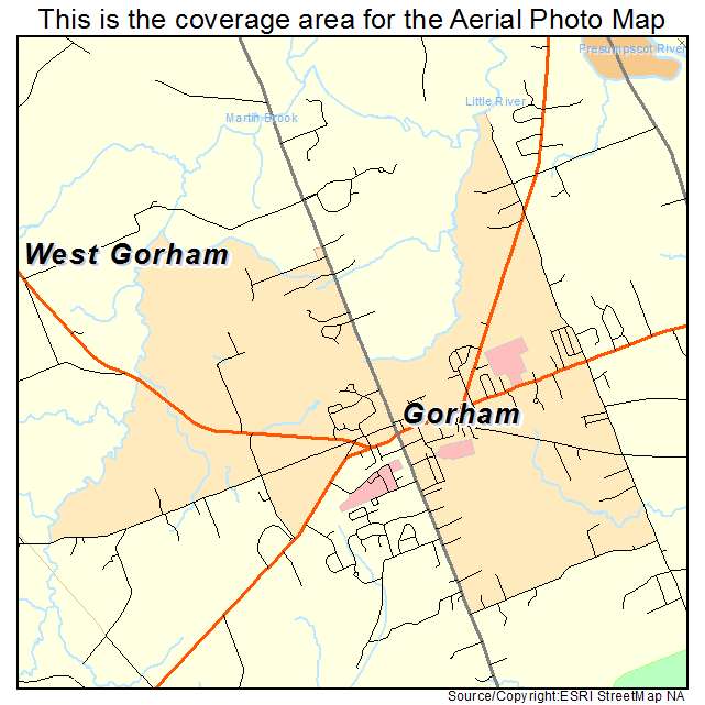 Gorham, ME location map 