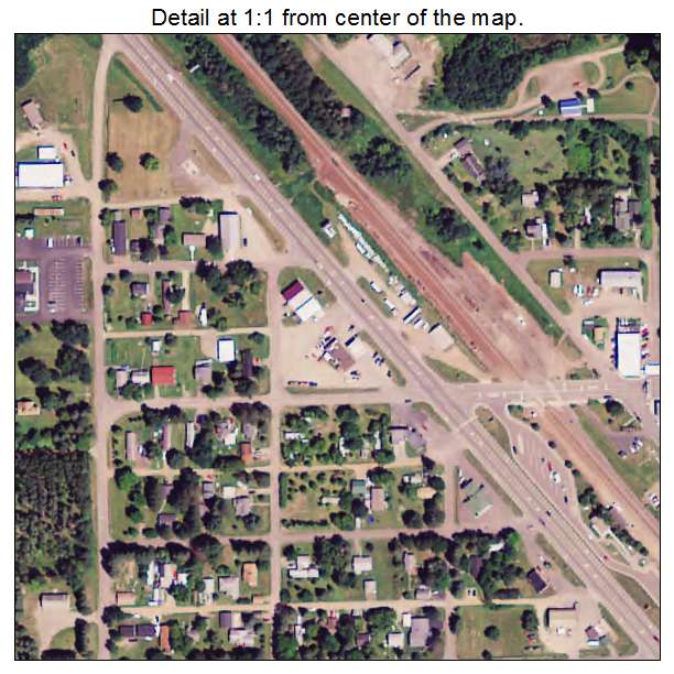 Floodwood, Minnesota aerial imagery detail