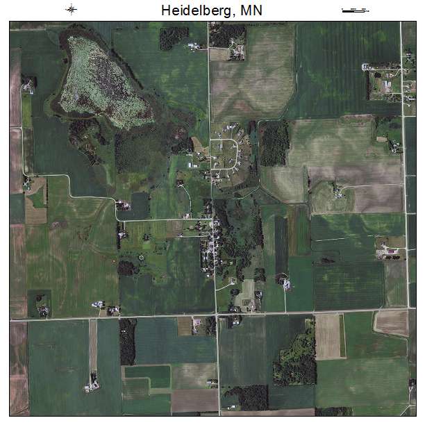 Heidelberg, MN air photo map