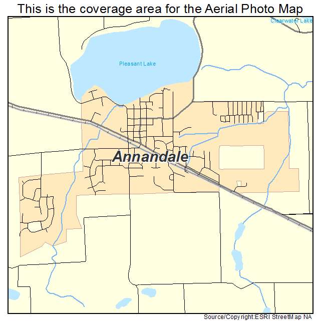 Aerial Photography Map Of Annandale Mn Minnesota