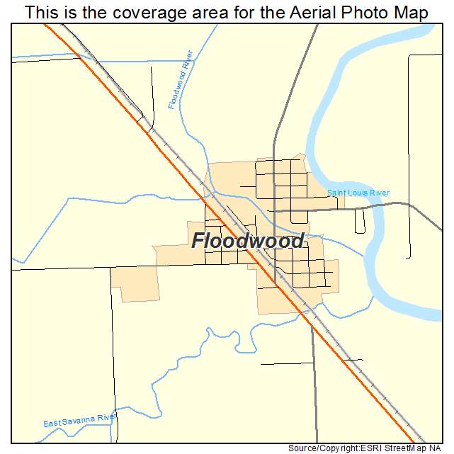 Floodwood, MN location map 
