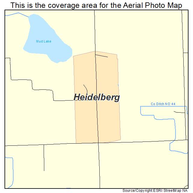 Heidelberg, MN location map 