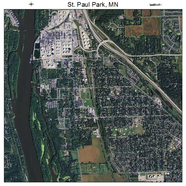 Aerial Photography Map of St Paul Park, MN Minnesota