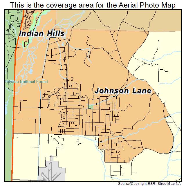 Johnson Lane, NV location map 