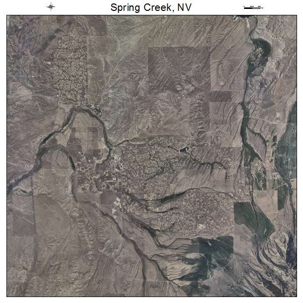 Aerial Photography Map of Spring Creek, NV Nevada