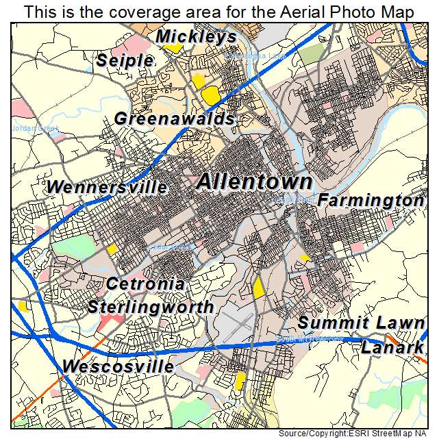 Zip Code Map Allentown Pa Map Of World