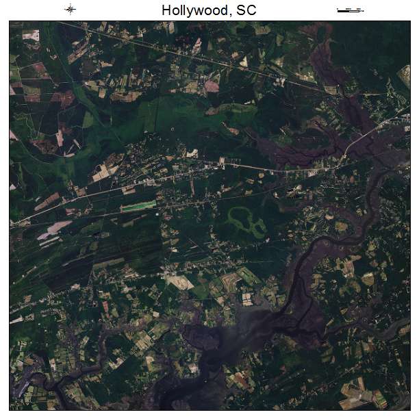 Hollywood, SC air photo map