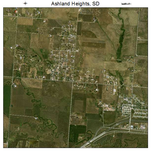 Aerial Photography Map Of Ashland Heights SD South Dakota