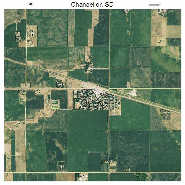 Chancellor, SD air photo map