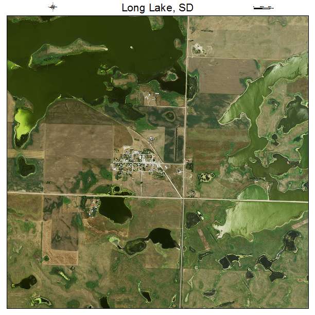 Long Lake, SD air photo map