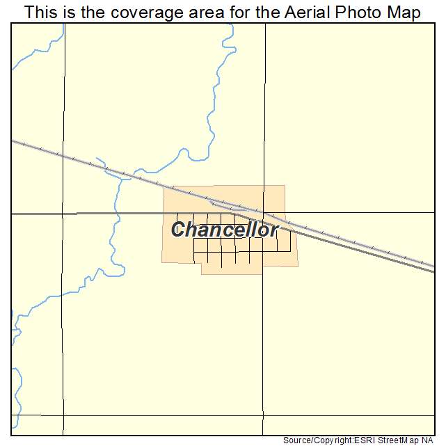 Chancellor, SD location map 