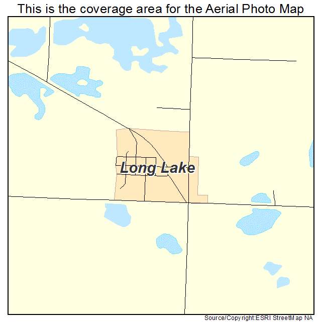 Long Lake, SD location map 