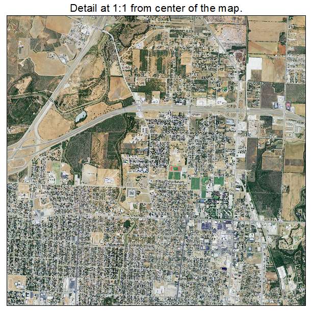 Aerial Photography Map of Abilene, TX Texas