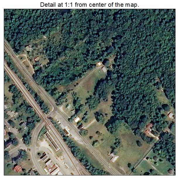Pamplin City, Virginia aerial imagery detail