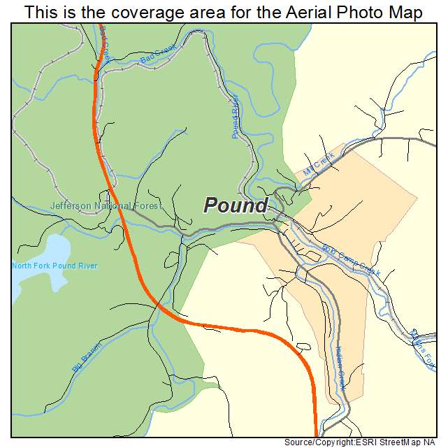 Pound, VA location map 