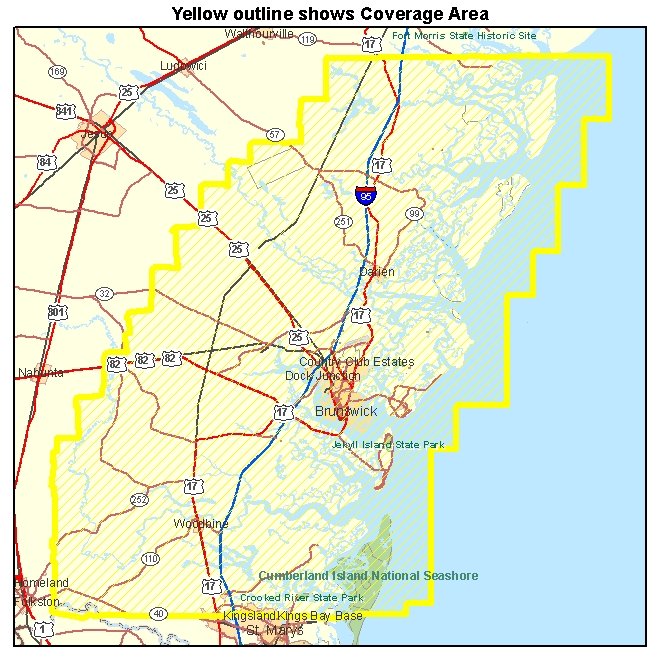 Brunswick GA Aerial Photography 2008 0.50 meter