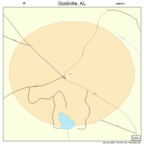 Goldville, AL street map