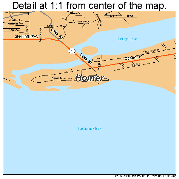 Homer AK Map