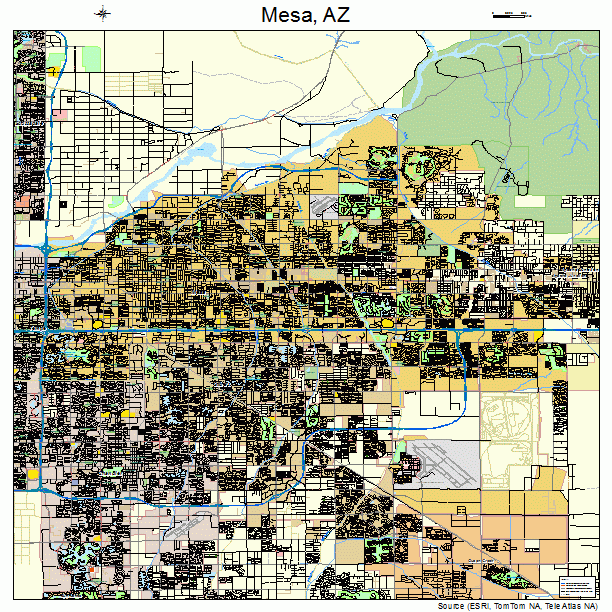 Printable Map Of Mesa Az - Printable Word Searches