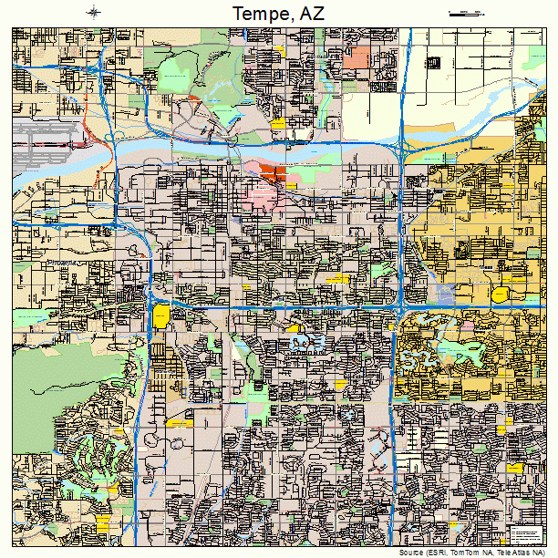 Tempe Arizona Street Map 0473000