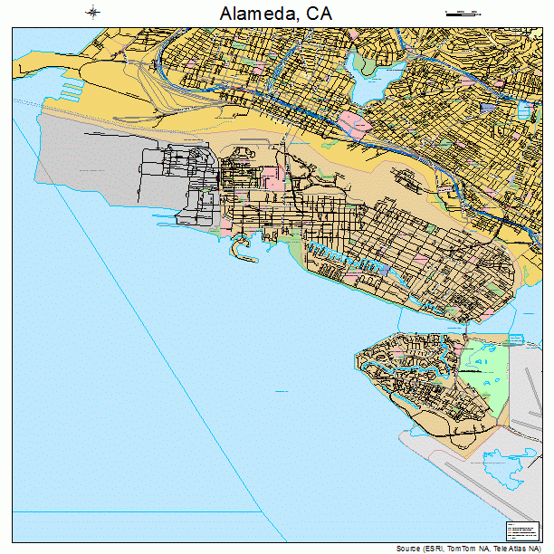 Alameda California Street Map 0600562