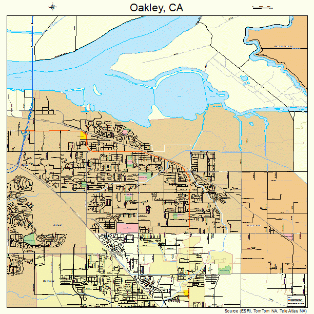 Oakley California Street Map 0653070