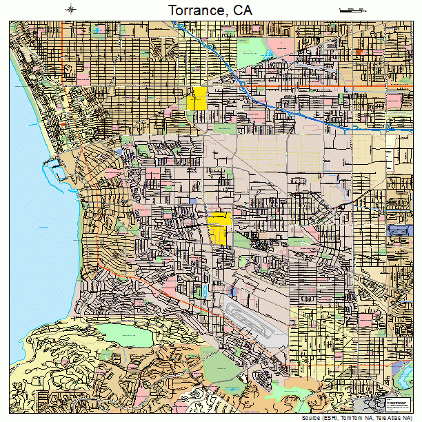 Torrance California Street Map 0680000