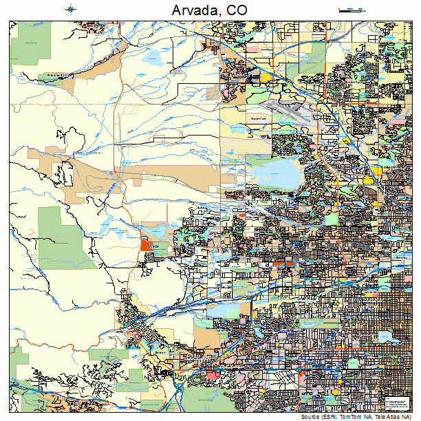 Arvada Colorado Street Map 0803455