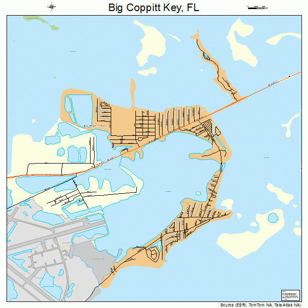 Big Coppitt Key Florida Street Map 1206350