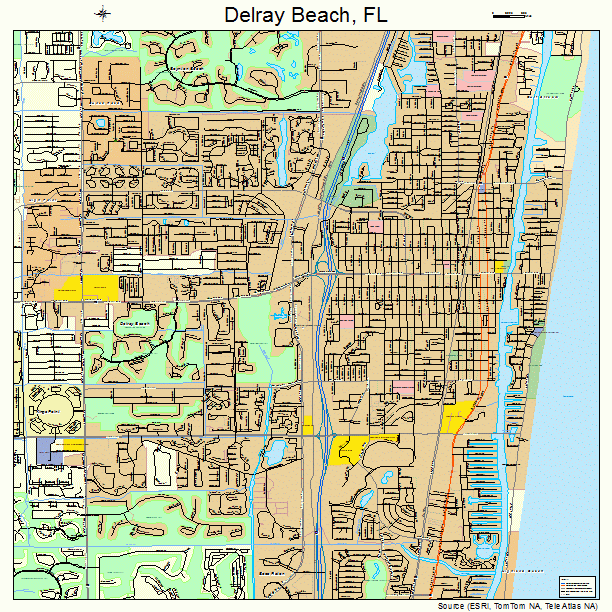 Delray Beach Fl Map Of Florida - Feliza Valentine