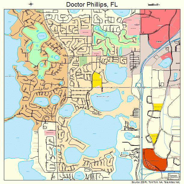 Dr Phillips Zip Code Map - United States Map