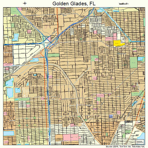 Golden Glades Florida Street Map 1226375