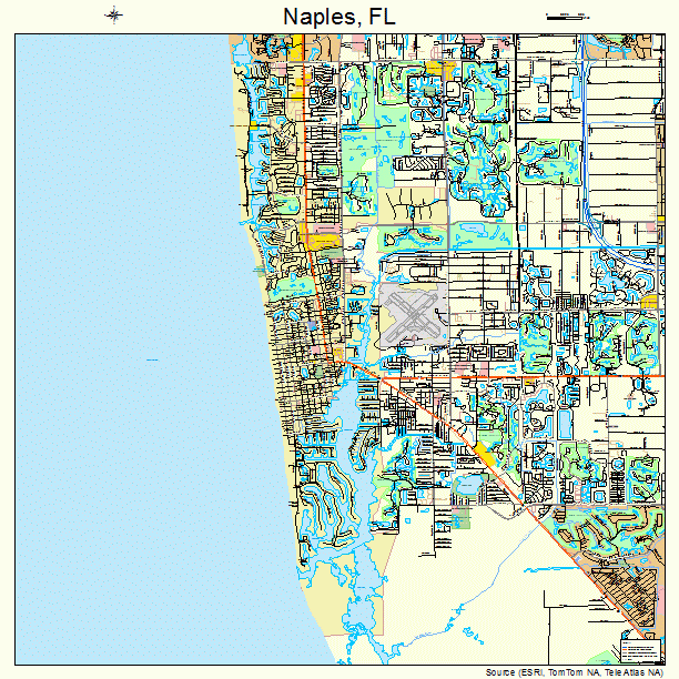 Printable Street Map Of Naples Florida - Printable Word Searches