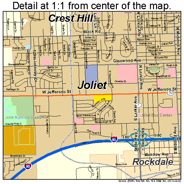 Map Of Joliet Il - Map Of South America