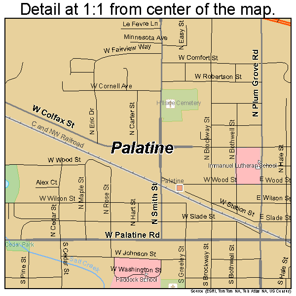 Palatine Area Map